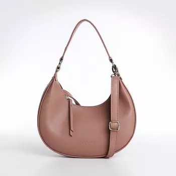 Сумка женская на молнии textura, средний размер, цвет темно-бежевый