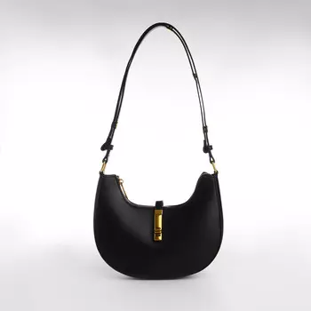 Сумка женская на молнии textura, маленький размер, цвет черный