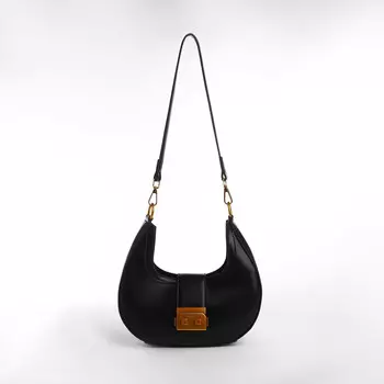 Сумка женская на застежке textura, маленький размер, цвет черный