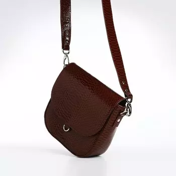 Сумка женская textura, мессенджер, маленький размер, цвет коричневый