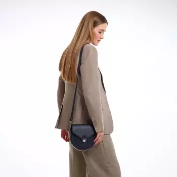 Сумка женская мессенджер textura на клапане, 171018 см, синяя