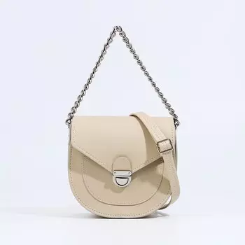 Сумка женская мессенджер textura на клапане, 171018 см, бежевая