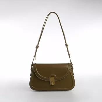 Сумка женская мессенджер textura на клапане, 23613 см, хаки