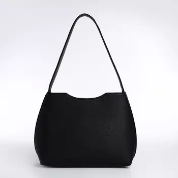 Сумка женская textura, тоут, средний размер, цвет черный