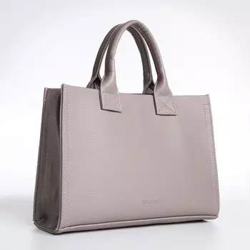 Сумка женская тоут textura на молнии, 33923 см, серый