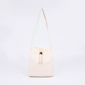 Сумка - мешок женская на магните, 251026 см, белая