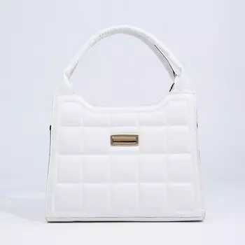 Сумка женская тоут на молнии, 2510.519.5 см, белый