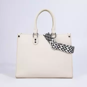 Сумка женская тоут на молнии, 3110.525 см, белый