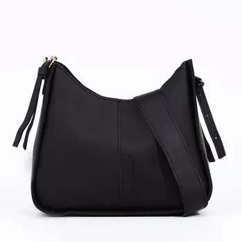 Сумка женская на молнии, цвет черный