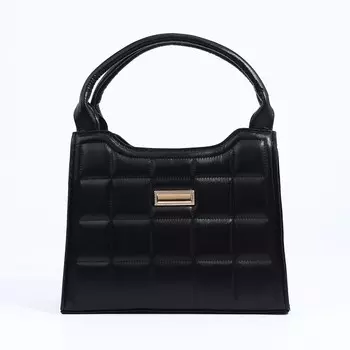 Сумка женская на молнии, цвет черный