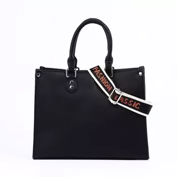 Сумка женская тоут на молнии, 3110.525 см, черный