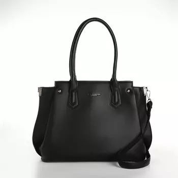 Сумка женская на молнии, цвет черный