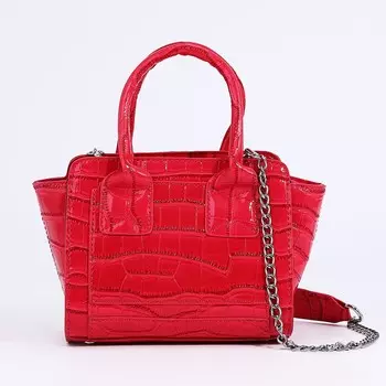 Сумка женская тоут на молнии, 18.5815 см, розовая