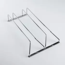 Сушилка для бокалов доляна, 2 направляющих, 34622.5 см, хромированная