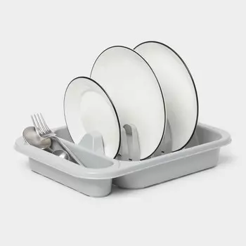 Сушилка для посуды, 33.5245.5 см, серая