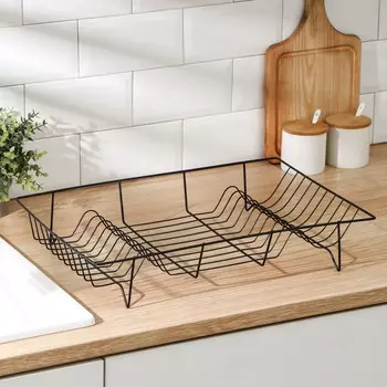 Сушилка для посуды доляна, 47.5329 см, черная