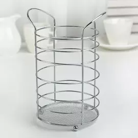 Сушилка для столовых приборов доляна, 101018 см, хромированная