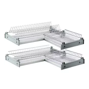 Сушка для посуды двухуровневая угловая