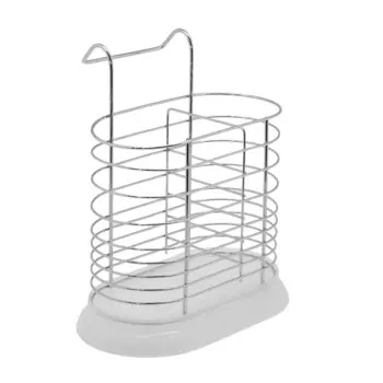Сушка для столовых приборов хром/белый