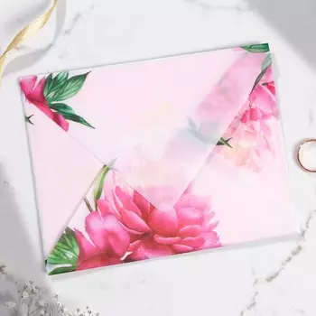 Свадебное приглашение с калькой