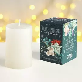 Новогодняя свеча столбик