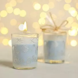 Новогодняя свеча в стакане