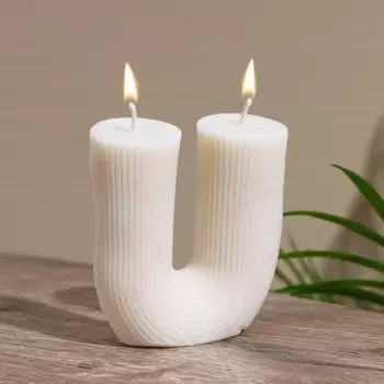 Свеча u, 378 см, cоевый воск