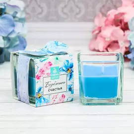 Свеча в квадратном стакане