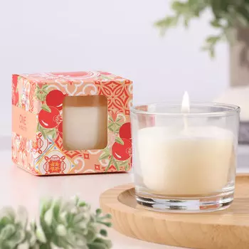 Ароматическая свеча в стакане ambretto, парфюм, 60 г