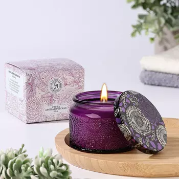 Свеча ароматическая в банке san black fruits, 57 см, ежевика