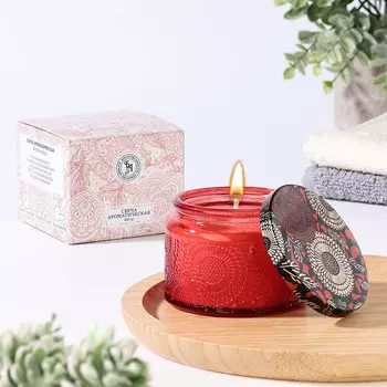 Свеча ароматическая в банке goji berries, 57 см, ягоды годжи