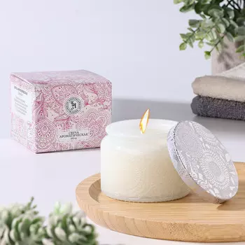 Свеча ароматическая в банке orchid, 57 см, орхидея