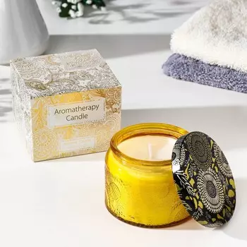 Ароматическая свеча в в банке borneo amber, 57 см, амбра