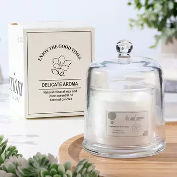 Ароматическая свеча в банке dome, английская груша и фрезия