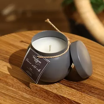 Свеча ароматическая в баночке, 150 г, парафин, mint