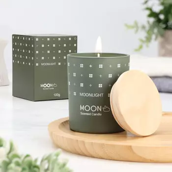 Ароматическая свеча в стакане moon, бамбуковая роща