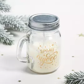 Новогодняя свеча в банке