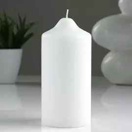 Свеча - цилиндр, 7х15 см,белая