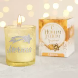 Новогодняя свеча в стакане