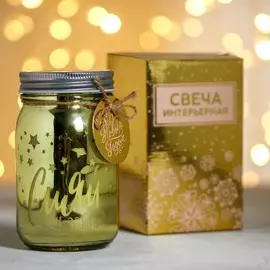 Новогодняя свеча в банке