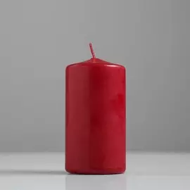Свеча классическая 5х10 см, бордовая, лакированная