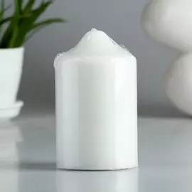 Свеча-цилиндр, 712 см, белая