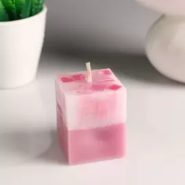 Свеча- куб с мозаикой