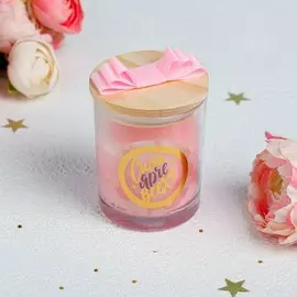 Свеча в стакане с крышкой