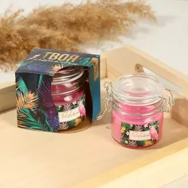 Свеча в банке с крышкой