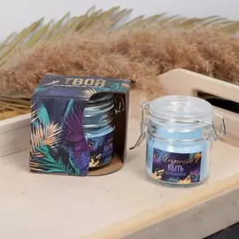 Свеча в банке с крышкой