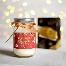 Свеча в банке с крышкой