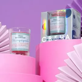 Свеча с приколом в стакане