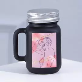 Свеча в матовой банке