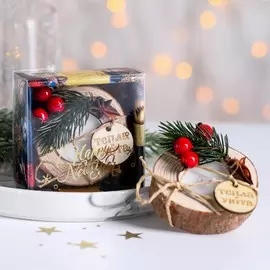 Новогодняя свеча в спиле